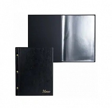 Папка Меню черная 